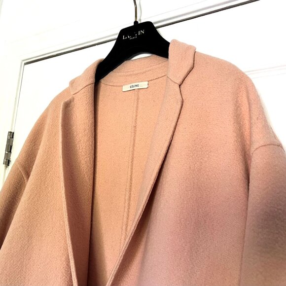 Celine Paris 100% Cashmere Blush Kim Kardashian Runway Coat, S/M - Picture 9 of 13